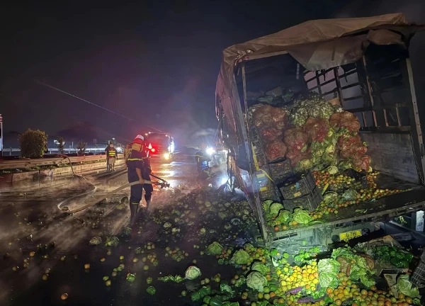 Brake jam causes truck fire on highway, driver narrowly escapes deat.h?