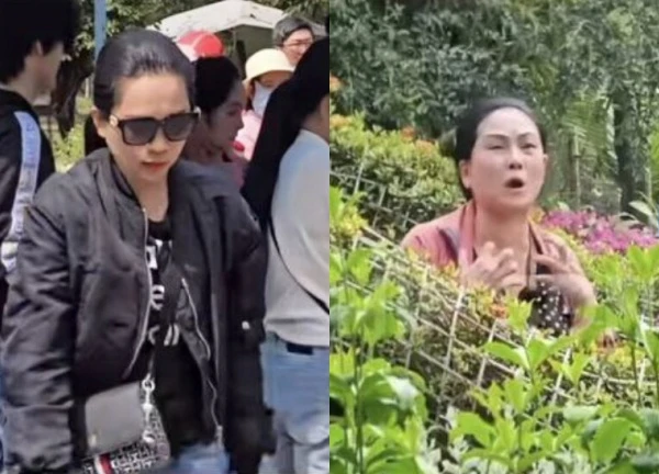 Vu Linh and her nephew hired bodyguards to chas.e the youtuber on the grave, Hong Loan was upset.