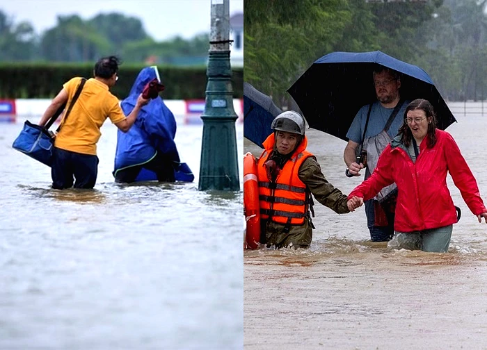 Vùng mưa lớn dịch ra Nghệ An - Bắc Quảng Trị rồi lại vòng vào Huế - Đà Nẵng