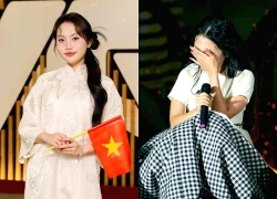 Phuong My Chi wore a traditional ao dai, sending a message to people in flood areas with 10 emotional words