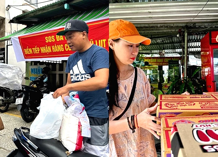 Người Đà Nẵng tất bật góp gạo, mì tôm gửi bà con vùng lũ miền Bắc