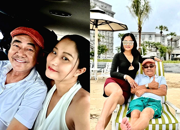 Bạn gái kém 36 tuổi của NSND Việt Anh bức xúc: "Tôi chụp lại hết rồi"