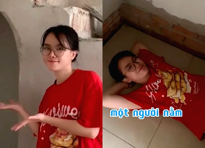 TikToker bị ném đá vì xây 'phòng ngủ' 1 m2 dưới gầm cầu thang
