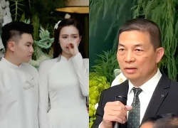 Hoa hậu Đỗ Hà biến sắc, khóc nức nở tại lễ nạp tài vì 1 câu nói của bố chồng!