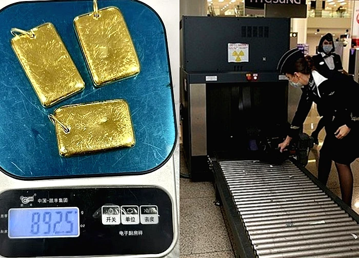 Một hành khách mang 3 miếng nghi vàng lậu trị giá 3,1 tỷ đồng nhập cảnh
