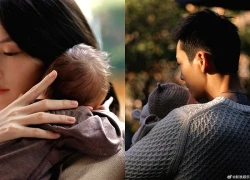 Tài tử Trần Vỹ Đình và "nàng thơ nội y" khoe con chung