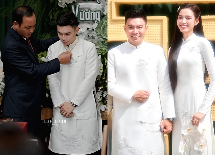 Thiếu gia tập đoàn Sơn Hải lộ thái độ thật với bố Đỗ Hà tại đám hỏi