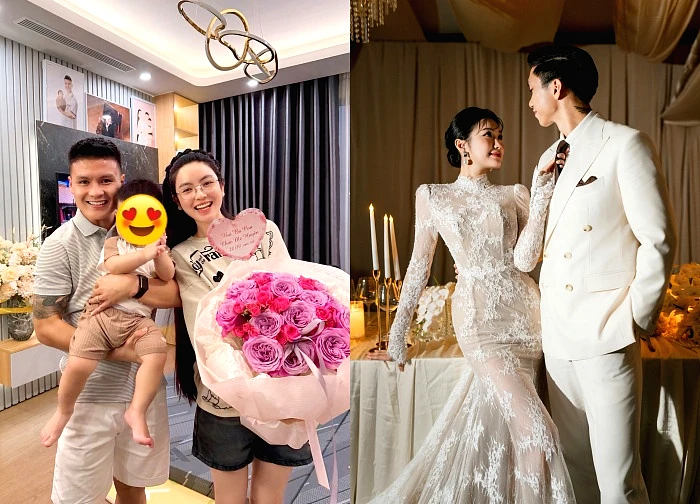 Vợ giục Quang Hải tặng quà 20/10, vợ Đoàn Văn Hậu tinh tế hơn