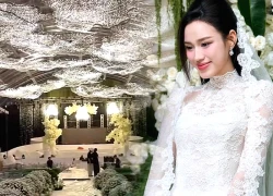 Bên trong rạp cưới như vườn cổ tích của Đỗ Thị Hà, lộ 1 chi tiết lạc quẻ