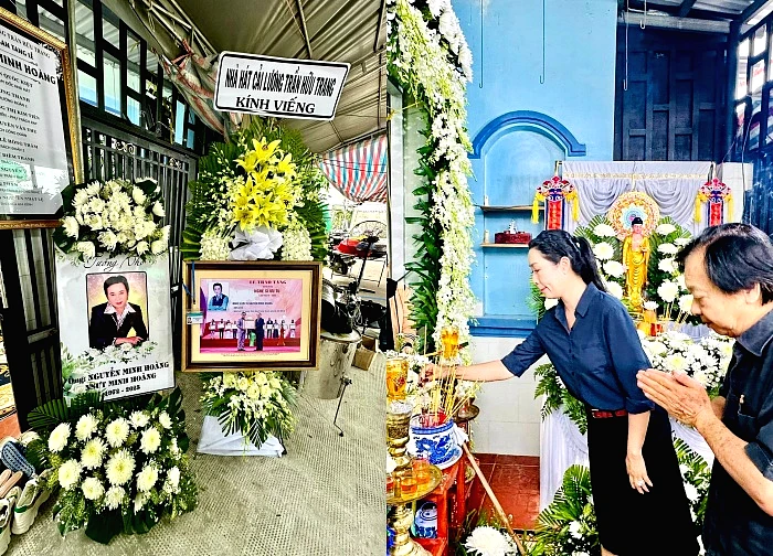 Minh Hoang's Funeral: NS went to pay his respects in the rain, Trinh Kim Chi recounted a chilling detail