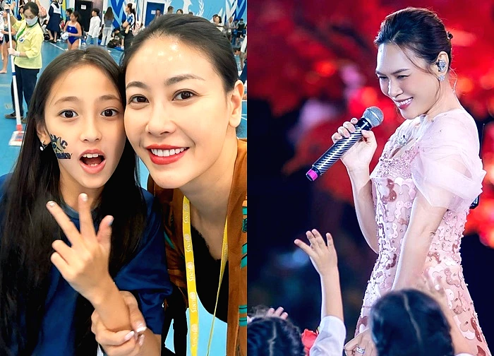 Hà Kiều Anh tự hào về con gái xinh đẹp, Mỹ Tâm xinh đẹp tuổi 44