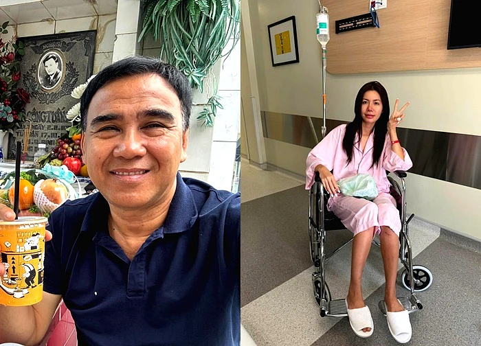 Quyền Linh thăm mộ Lê Công Tuấn Anh, siêu mẫu Minh Tú phải nhập viện