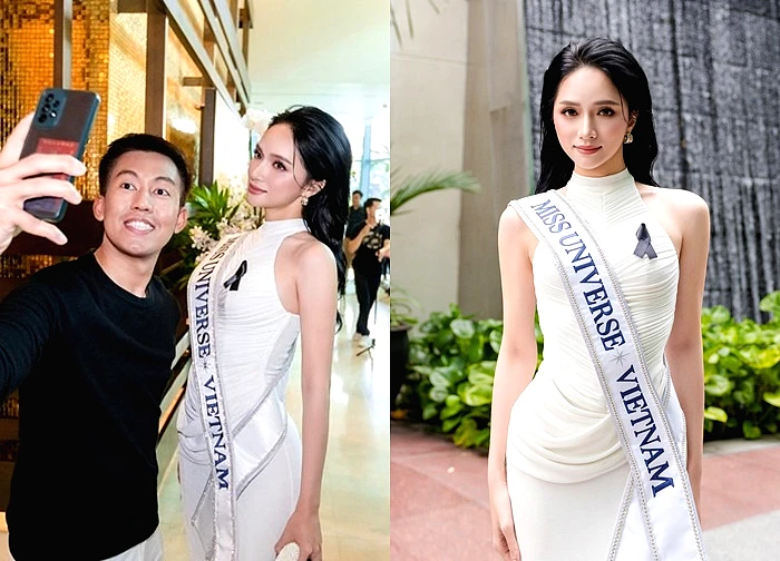 Hoa hậu Hương Giang được săn đón như ngôi sao ở Miss Universe 2025