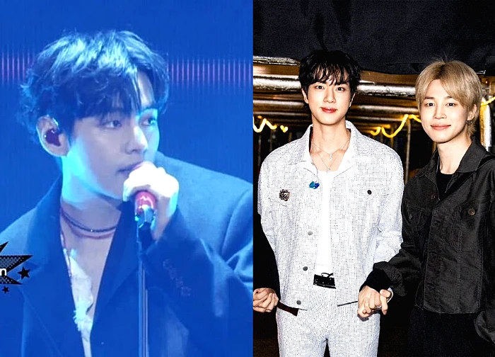 BTS improvisation stage: Jin, V, Jimin sing "Spring Day" to make netizens wave