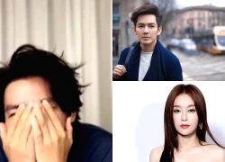 Chung Hán Lương đỏ mặt né khung hình khi Tần Lam khen cảnh hôn quá ngọt ngào