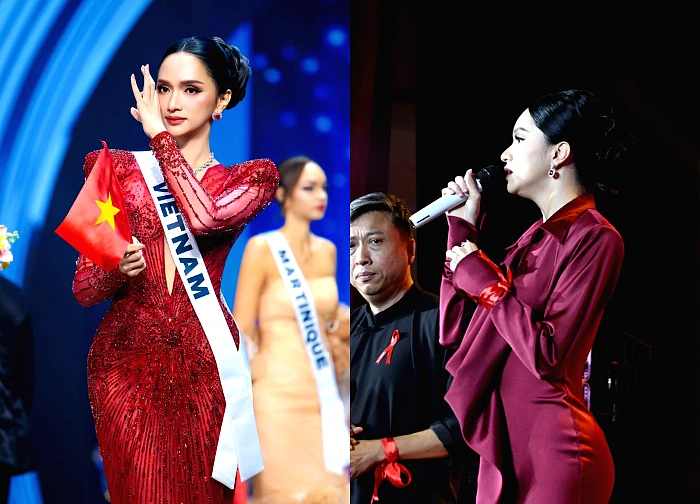 After her journey to the top 30 of MU, Huong Giang made a move that "touched" the audience.