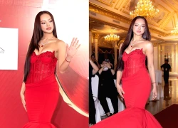 Mai Ngo was criticized on the day of handing over the MC sash, almost fell on the catwalk, her plump figure caused a stir