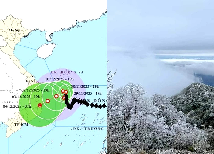 Miền Bắc khả năng có băng giá, bão Koto "đứng yên" trên Biển Đông