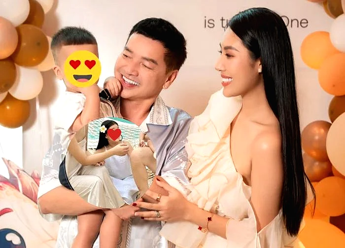 Quang Minh's new wife made her son's 1-year-old birthday, clearly revealing her attitude to her stepchild!