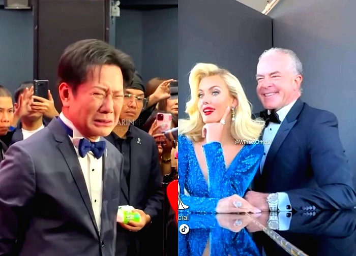 The reigning Miss Universe is ambiguous with the new CEO, bossy with Mr. Nawat?