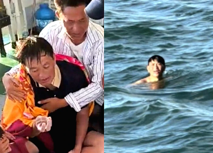 Three Ly Son fishermen "escaped" after 42 hours in the middle of Typhoon Kalmaegi, a spiritual appearance