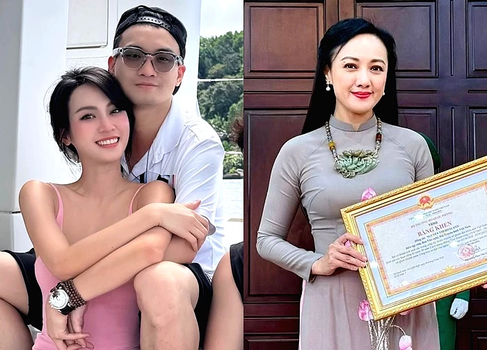 Chồng cũ Diệp Lâm Anh ôm á hậu Thúy Quỳnh, BTV Hoài Anh VTV 'kêu cứu'