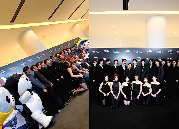 Thai stars wearing skirts had to kneel to take pictures, netizens argued fiercely