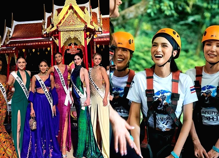 Miss Universe: 43 Misses absent, Huong Giang receives instructions from Nawat