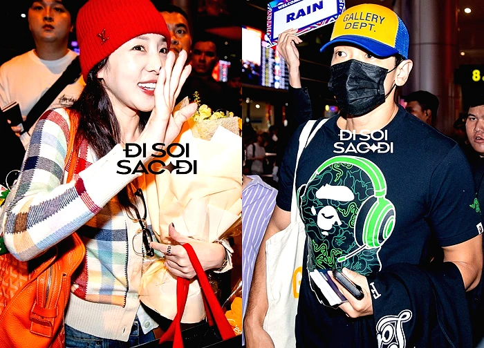 Dàn sao WATERBOMB đổ bộ Tân Sơn Nhất: Bi Rain kín đáo nhưng to cao ngời ngời, nữ idol gốc Việt lấn át "nữ hoàng sexy" Kwon Eunbi