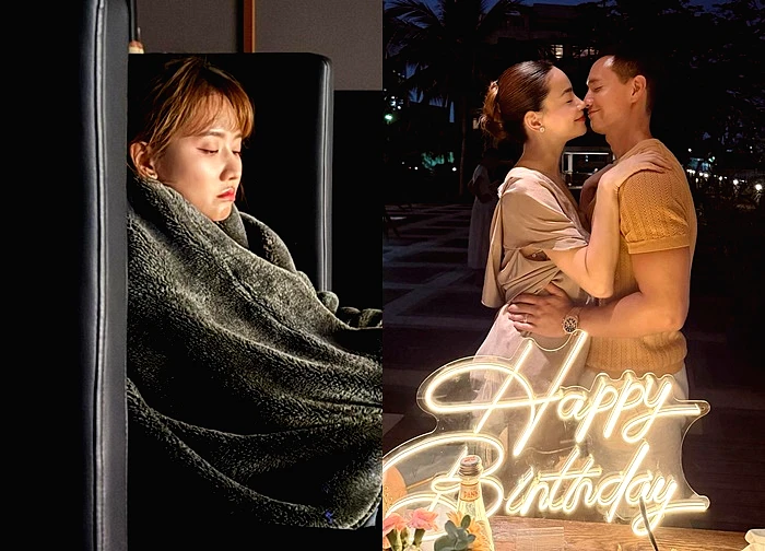 Kim Lý đón sinh nhật tuổi 42 bên Hồ Ngọc Hà, Trấn Thành chụp lén Hari Won