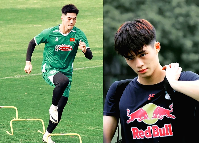 Goalkeeper Tran Trung Kien 1.91m "causes a fever", looks and style like a male god