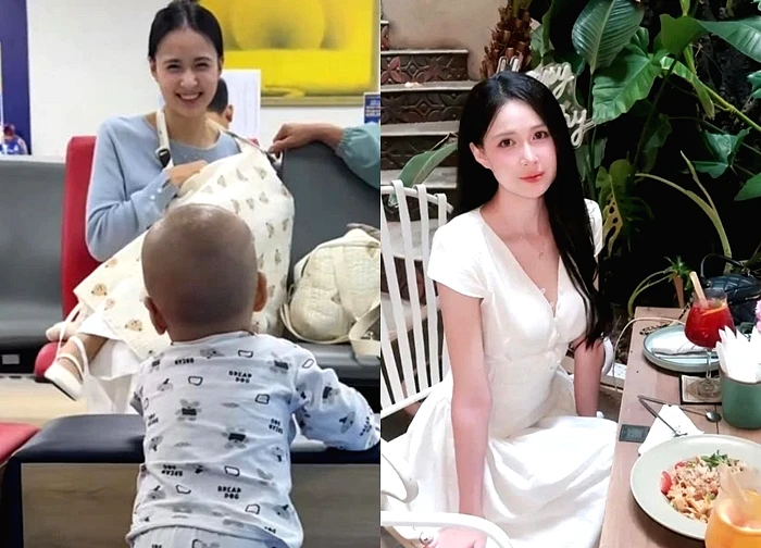 Bế con đi tiêm, mẹ bỉm gây sốt vì giống 'mỹ nhân đẹp nhất Philippines'