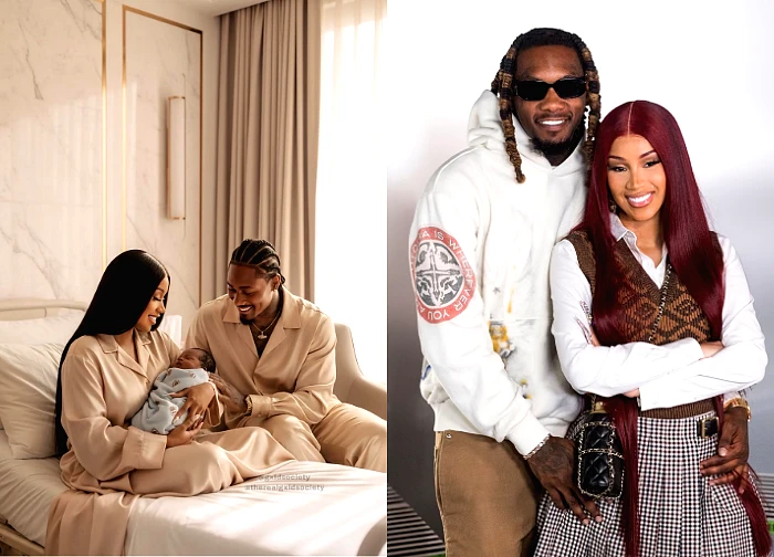 Cardi B gives birth to a baby with her new boyfriend, but her ex-husband Offset is the legal father