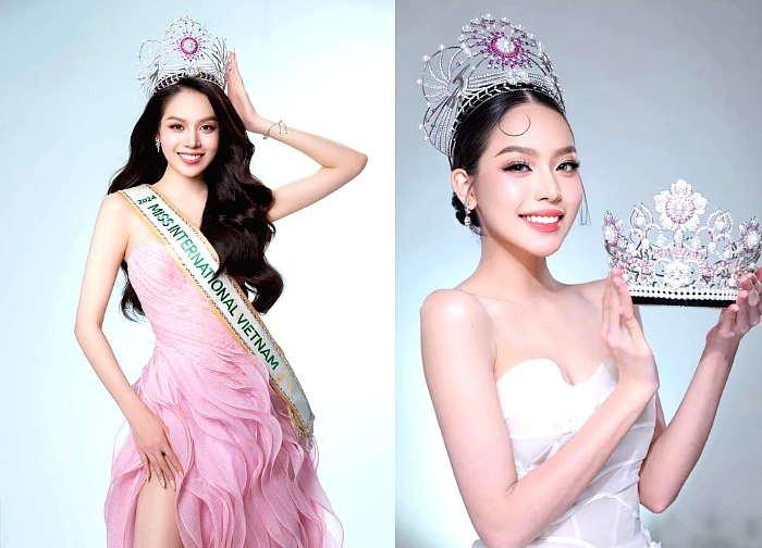 Miss Thanh Thuy shines absolutely, overshadowing the Miss International contestants