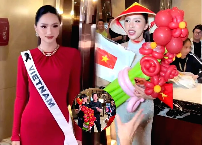 Huong Giang was supported by Vietnamese fans in Thailand, MU made an action, Nawat was very excited!