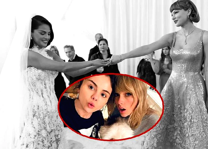 Selena Gomez releases rare photos of Taylor Swift at the wedding of the century