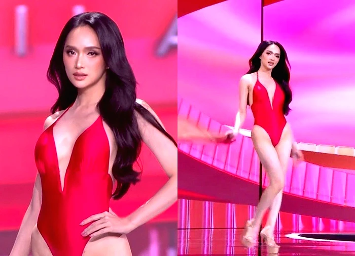 Bán kết Miss Universe: Hương Giang trình diễn cực bốc lửa, 1 thí sinh mặc kín mít thi bikini