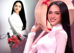 Bóc giá áo dài trắng Hương Giang mặc ở Bán kết Miss Universe, hé lộ bí mật sốc