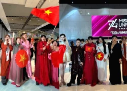 Vietnamese delegation went to Thailand to cheer for Huong Giang in the MU final, causing chaos in the waiting room.