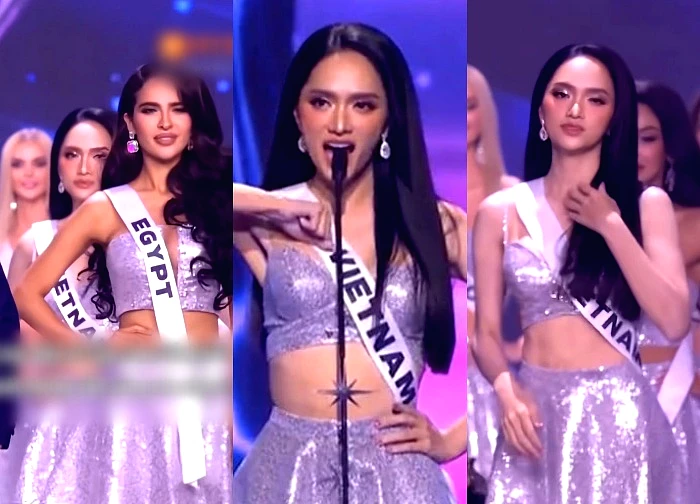 Huong Giang confidently shouted "Vietnam" at the Miss Universe final, but was harmed by a beauty queen.