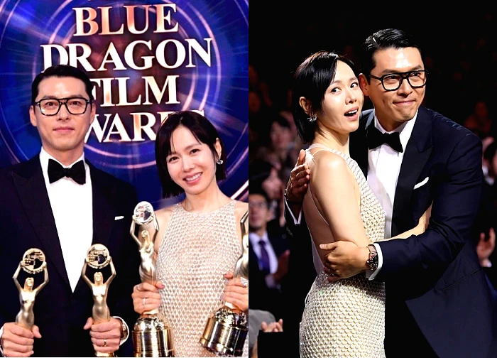 Hyun Bin and Son Ye Jin "swept away" Blue Dragon 2025, setting a Korean cinema record