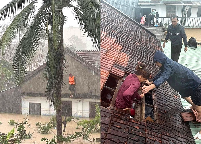 Người dân Gia Lai, Đăk Lăk leo nóc nhà chờ cứu hộ