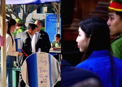 Thuy Tien's close friend brought a box with 5 shocking words to court, netizens were confused.