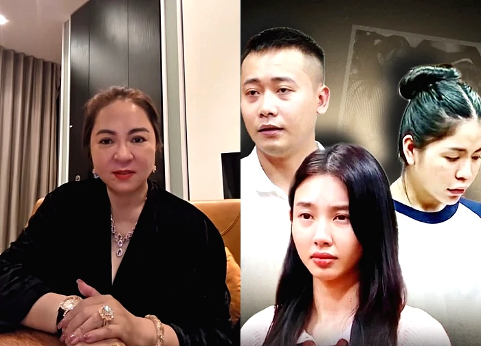 Ms. Phuong Hang called Quang Linh and Hang Du Muc, saying they were not worthy of pity.