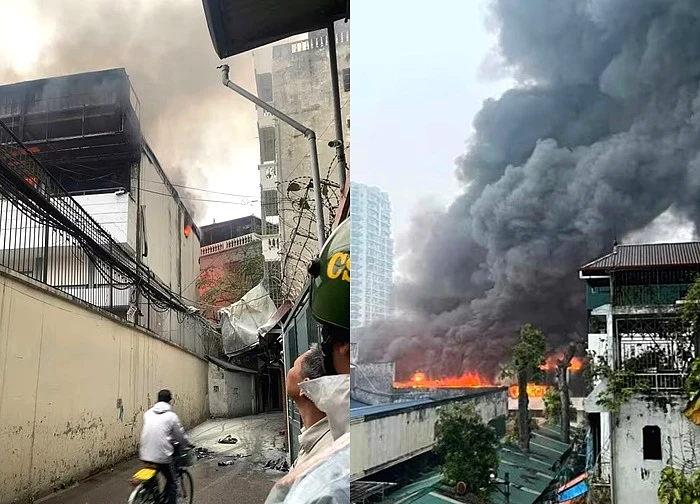 Cháy khu hành chính tầng 3 Nhà máy Bia Hà Nội Habeco