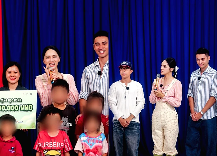 Huong Giang shared her emotions when the representative of New Neighbors gave a scholarship of 100 million VND