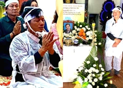Con Thương Tín tiễn biệt cha ở lễ cầu siêu, bật khóc đọc điếu văn trước di ảnh