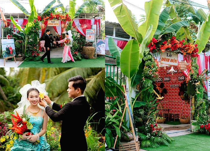 Unique engagement ceremony in Vinh Long: Bride looks exactly like her mother 31 years ago, guests are moved to tears.