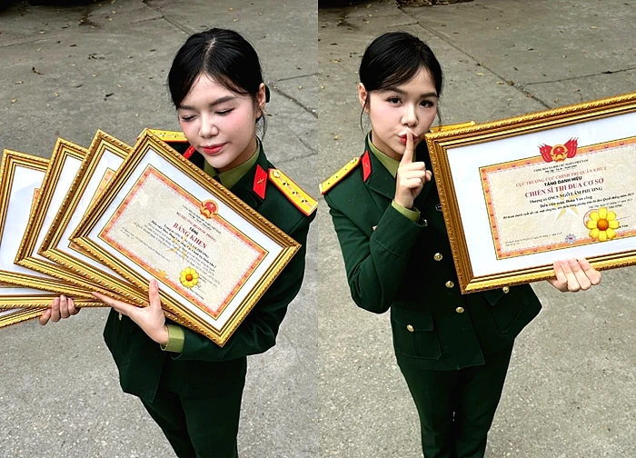 'Hoa khôi' khối Quân y Ngô Lâm Phương gây chú ý