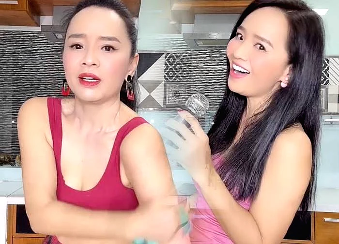 Hoài An sparks controversy for wearing tight-fitting clothes and dancing like a young woman despite being nearly 60 years old.